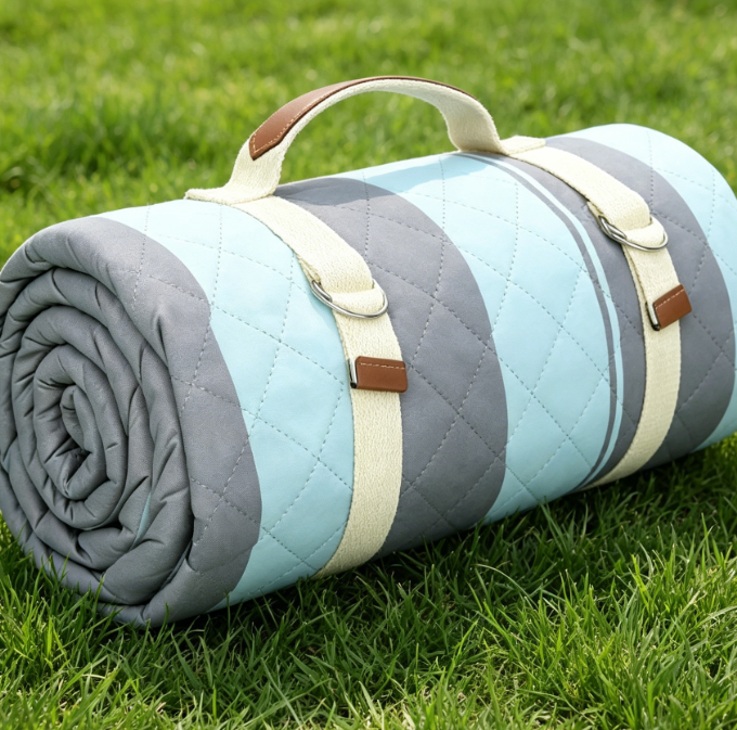 Foldable Picnic Blanket with Carry Strap