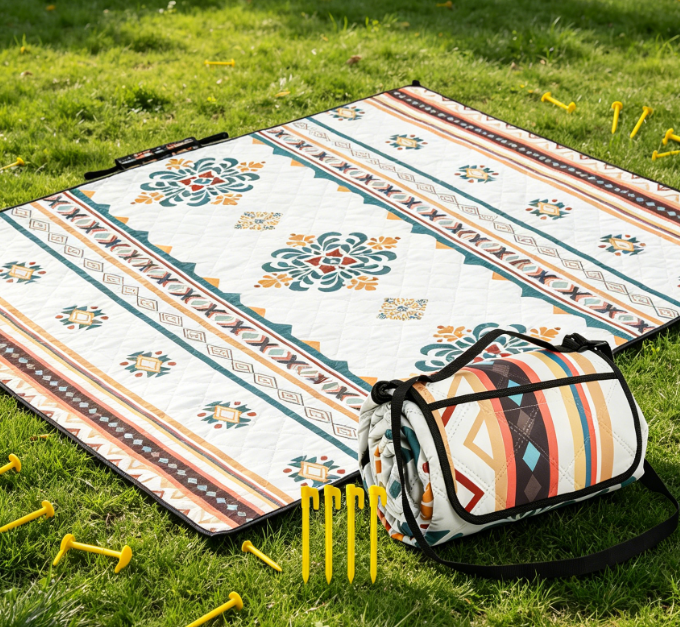 Bohemian-Style Waterproof Picnic Blanket