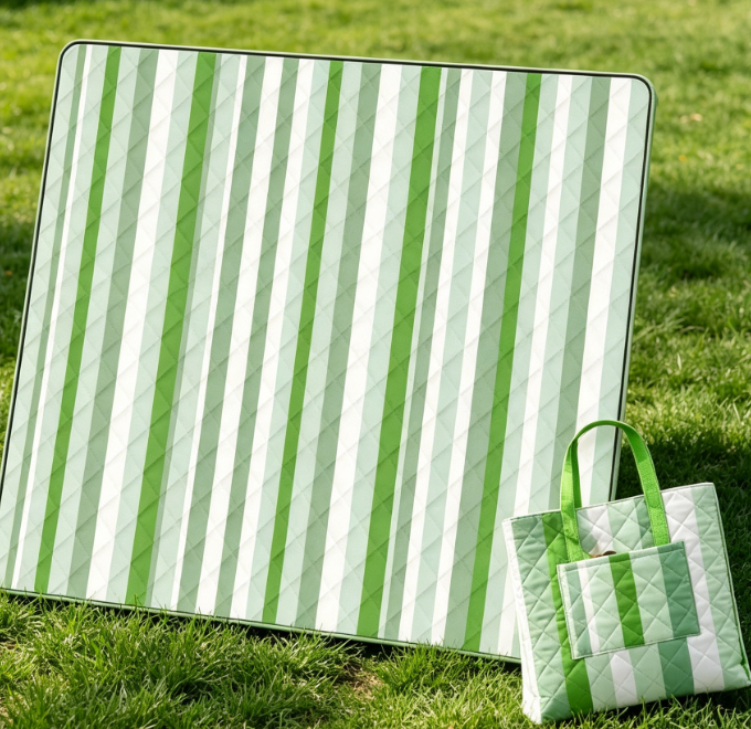 7-Layer Extra-Thick Portable Picnic Blanket with Handle