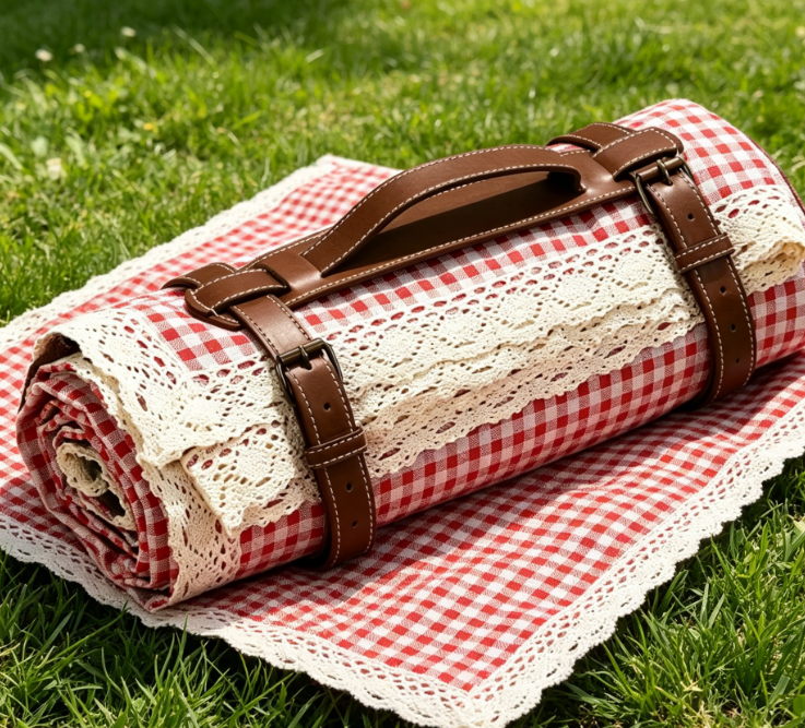 Double-Layer Sand-Resistant Dual-Use Picnic Blanket