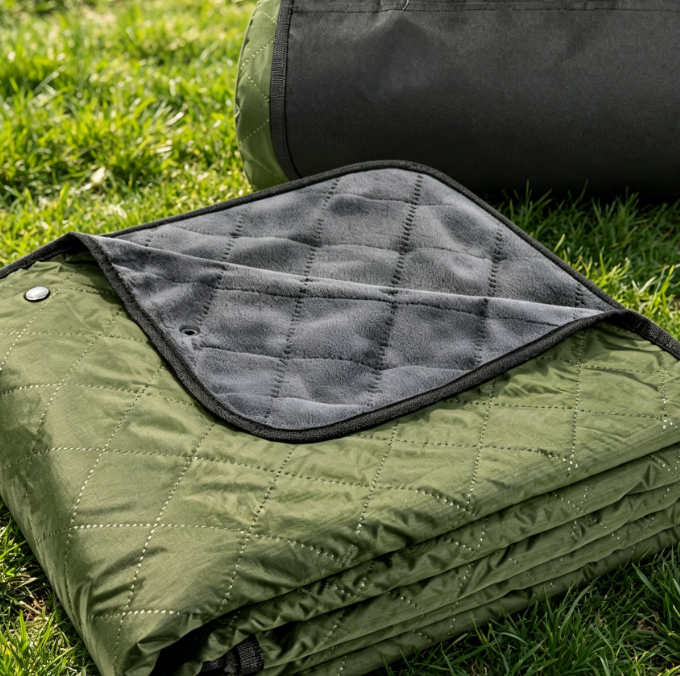 Large Fleece Waterproof Camping Blanket