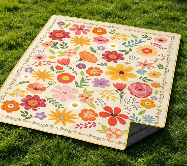 3-Layer Extra-Thick Portable Camping Blanket