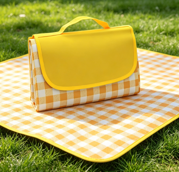 Portable, Sand-Resistant, Non-Stick Camping Blanket