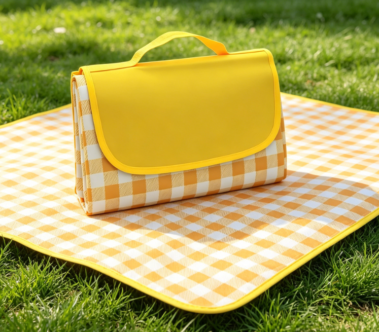Portable, Sand-Resistant, Non-Stick Camping Blanket