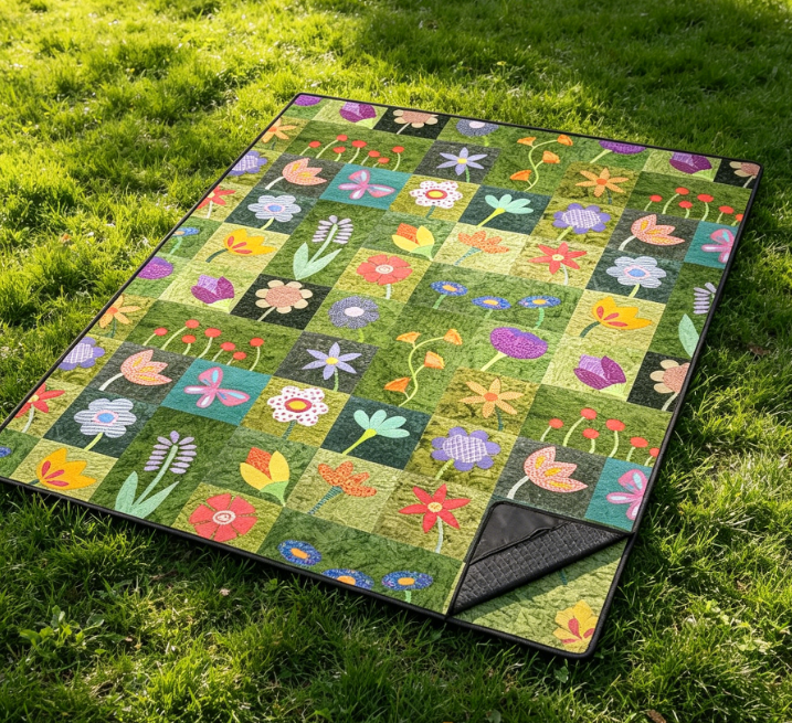 Three-Layer Extra-Thick Portable Camping Blanket - Image 2
