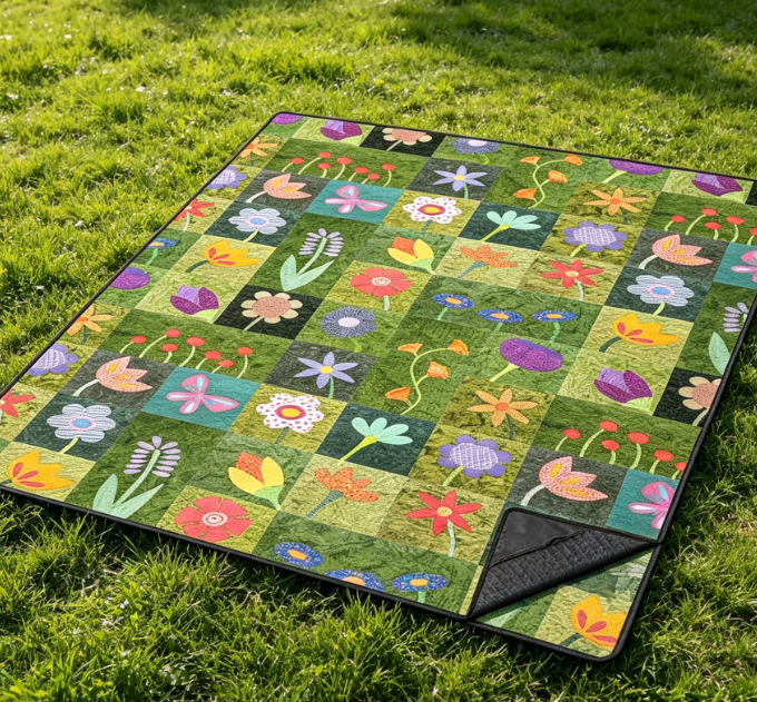 Three-Layer Extra-Thick Portable Camping Blanket
